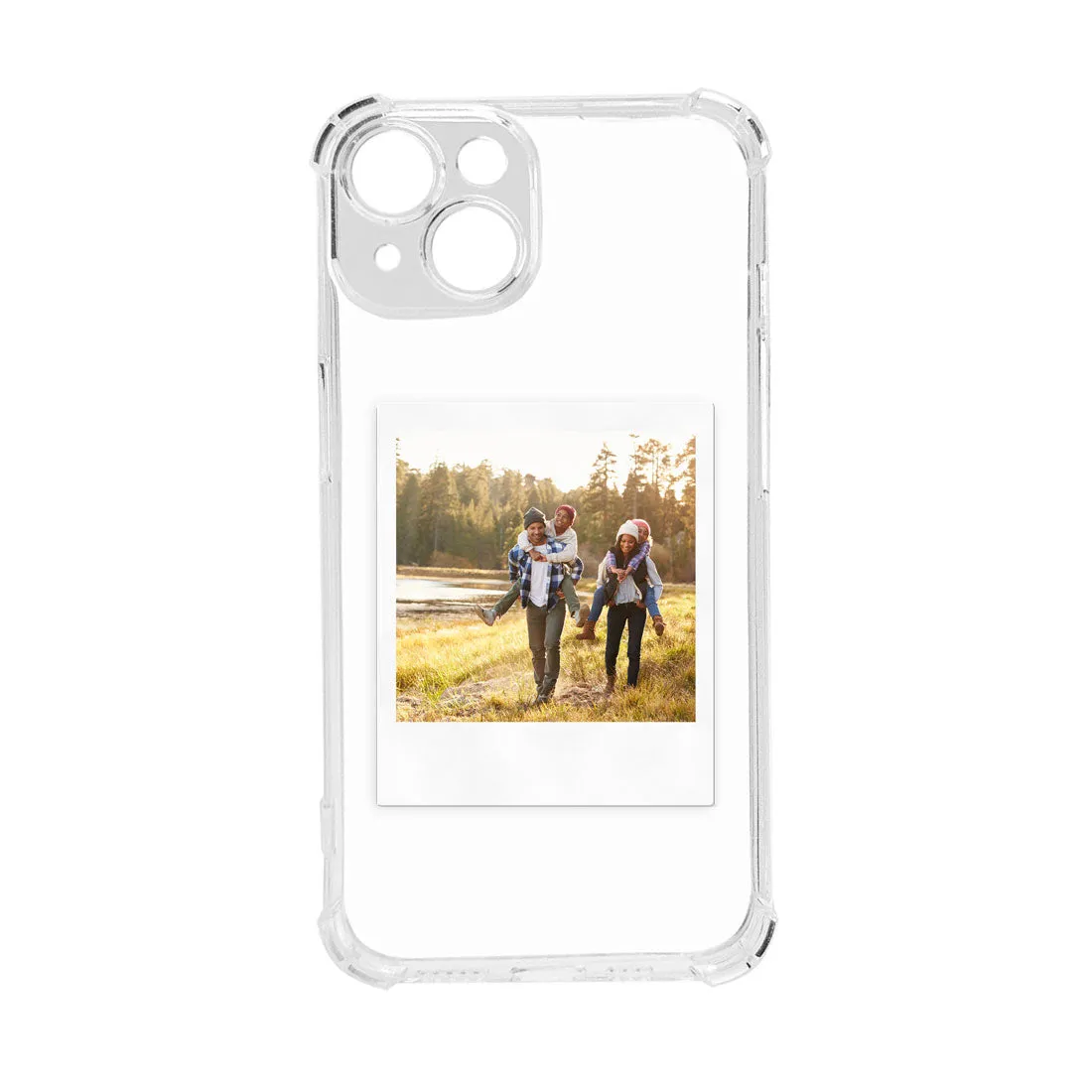 Personalized Back Cover for i Phone 13 with Photo Transparent Case with Camera Protection