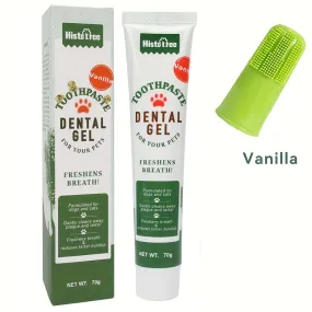 Pet Dental Care Kit Finger Cover Toothbrush Toothpaste