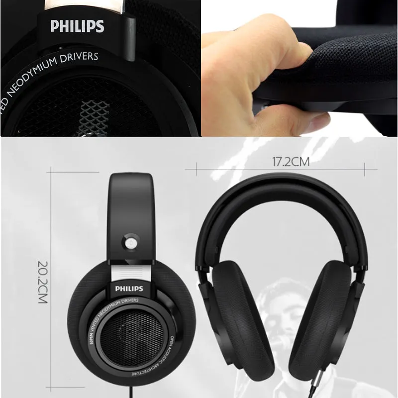 Philips SHP9500 Professional Earphone with 3m Long Wired Headphones