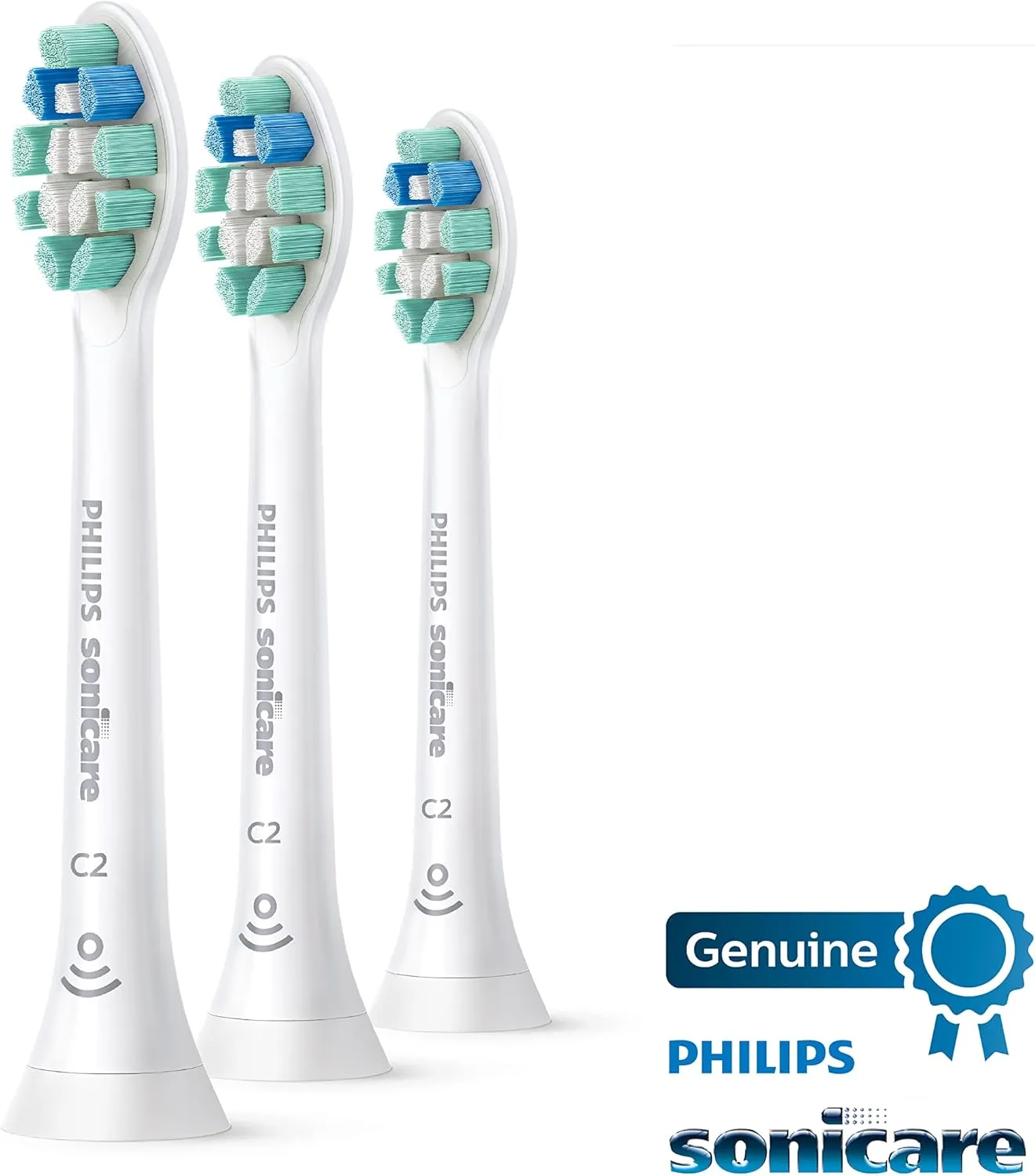 Philips Sonicare Optimal Plaque Control Replacement Heads, BrushSync, 3-Pack - White (HX9023/65)