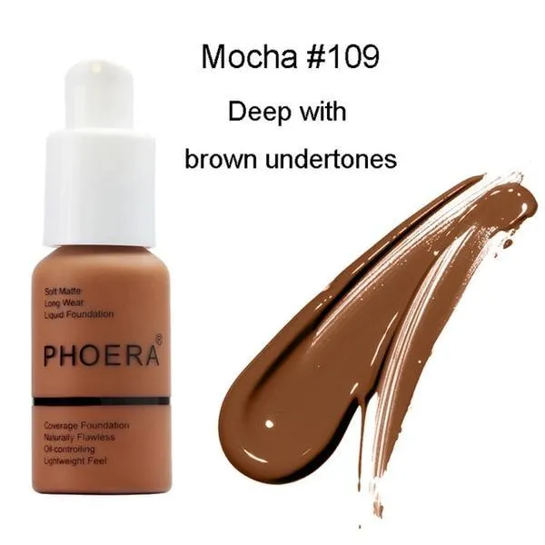 Phoera Foundation Full Coverage Flawless Matte Liquid Foundation