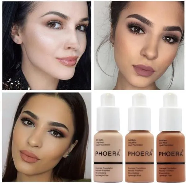 Phoera Foundation Full Coverage Flawless Matte Liquid Foundation