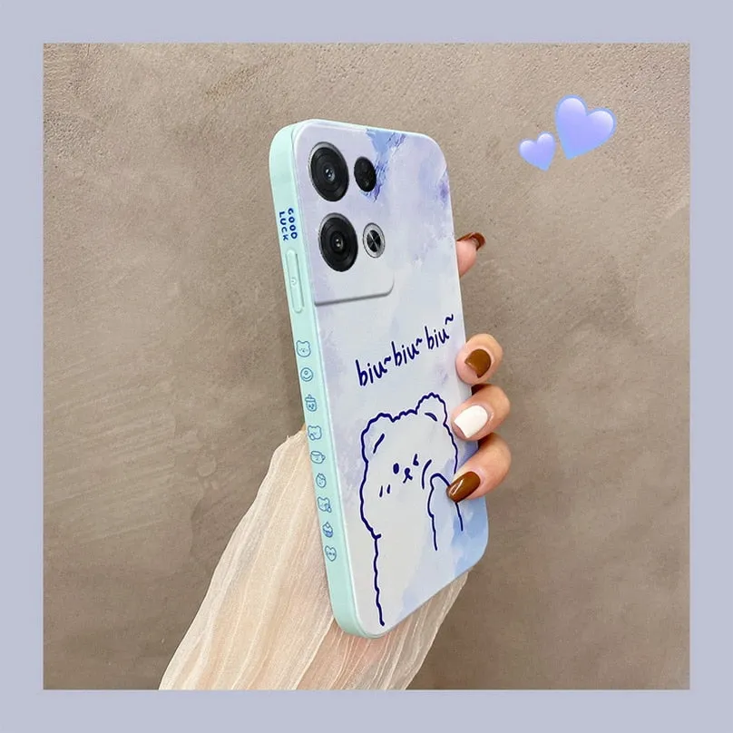 Phone Case For Reno 8 Pro Reno8 Reno 7 Pro 7Z 7 Lite 6 5 Reno 4 Lite 4Z 5G OPPO Find X5 Lite X3