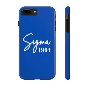 Phone Case -Sigma 1914 Fraternity White & Royal Blue