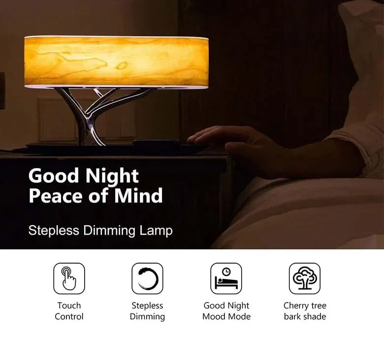 Picasso Lamp with Smart Touch Wireless Bluetooth Speakers and Phone Charging Pad