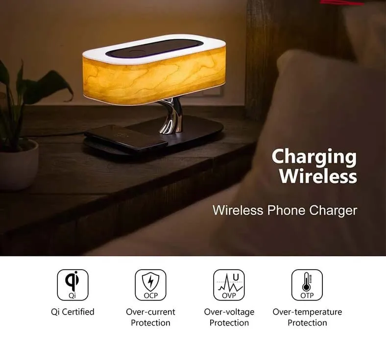 Picasso Lamp with Smart Touch Wireless Bluetooth Speakers and Phone Charging Pad