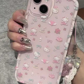 Pink Dancing Kitty Phone Case KI683