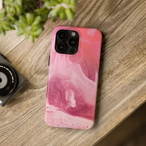 Pink Marble Design Tough Phone Case compatible with a large variety of iphone models, Gift, Phone Case