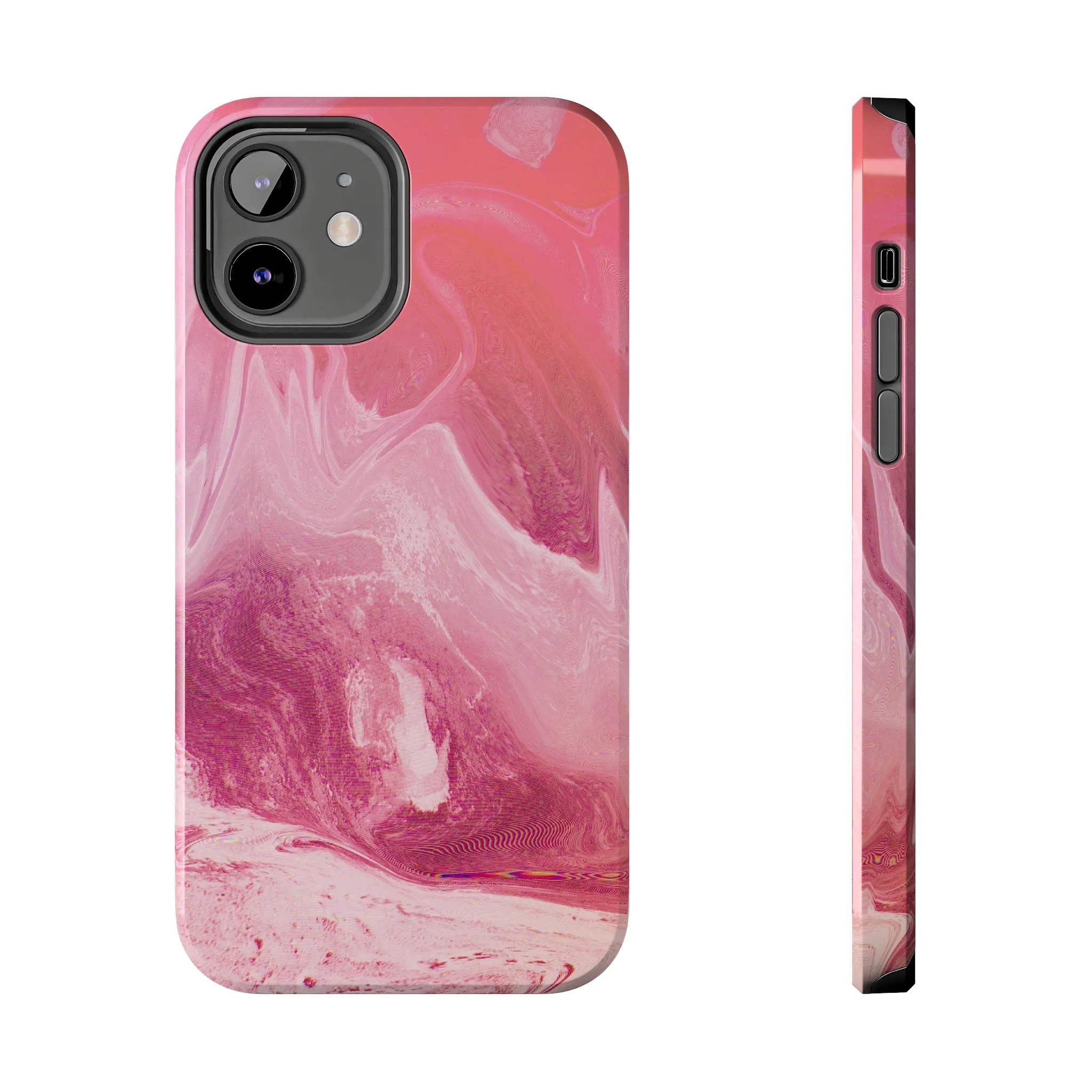 Pink Marble Design Tough Phone Case compatible with a large variety of iphone models, Gift, Phone Case