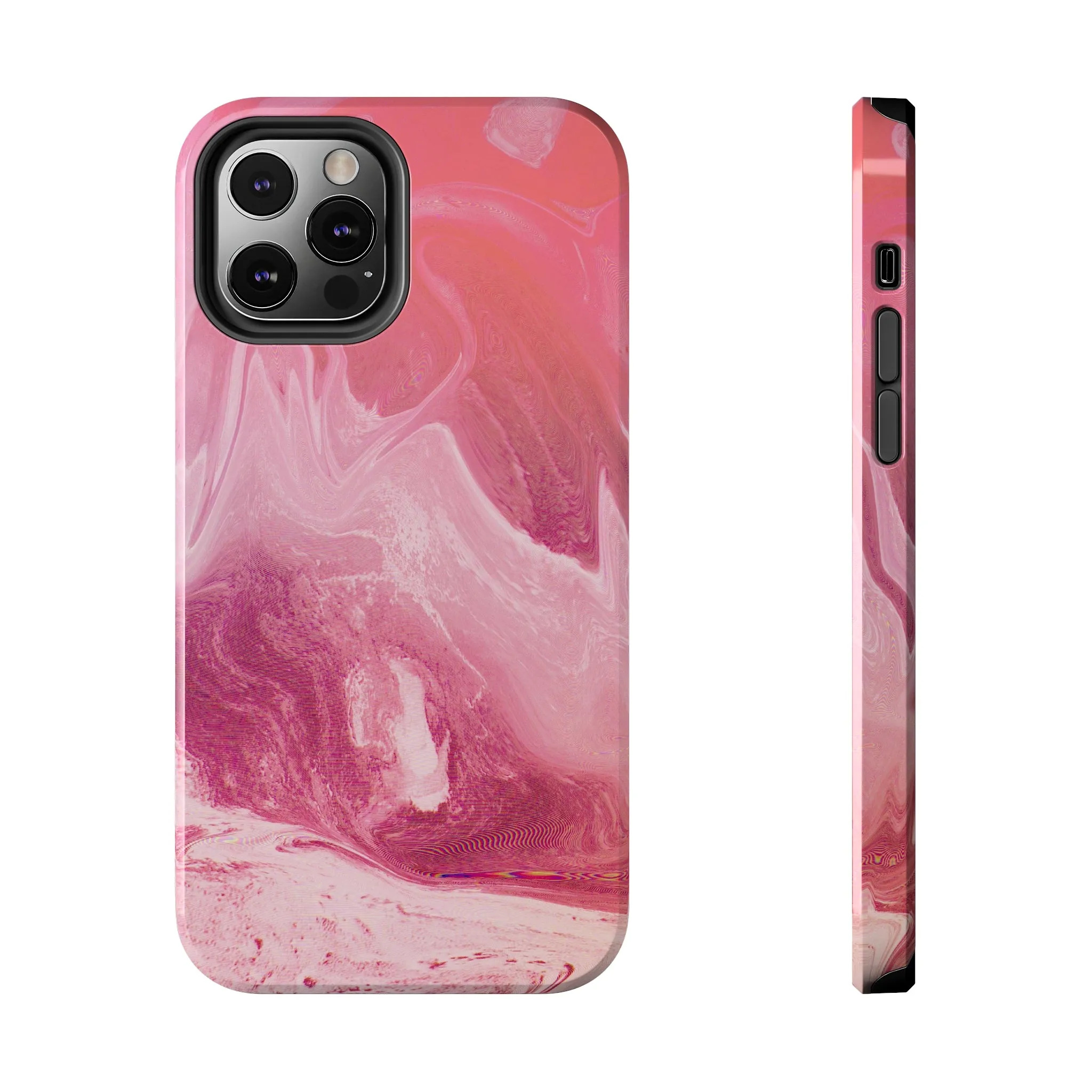 Pink Marble Design Tough Phone Case compatible with a large variety of iphone models, Gift, Phone Case