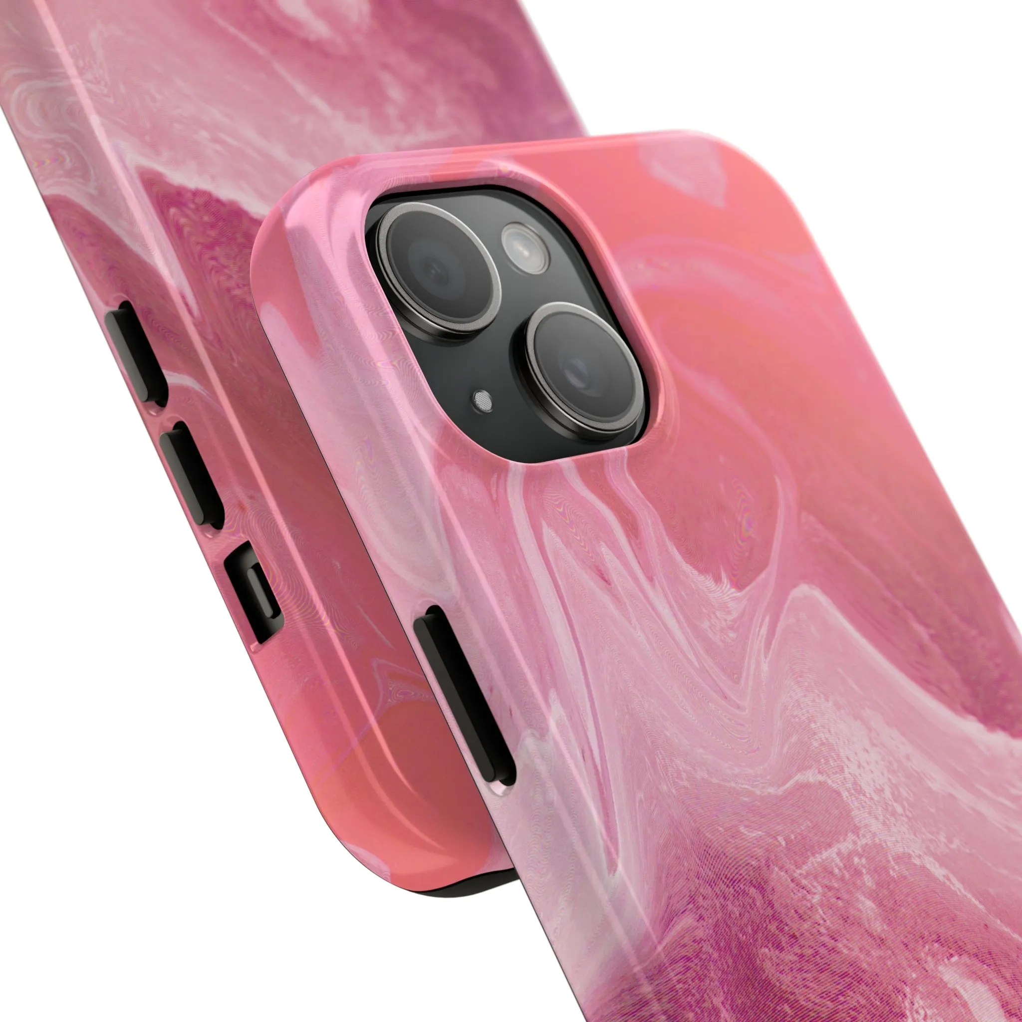 Pink Marble Design Tough Phone Case compatible with a large variety of iphone models, Gift, Phone Case