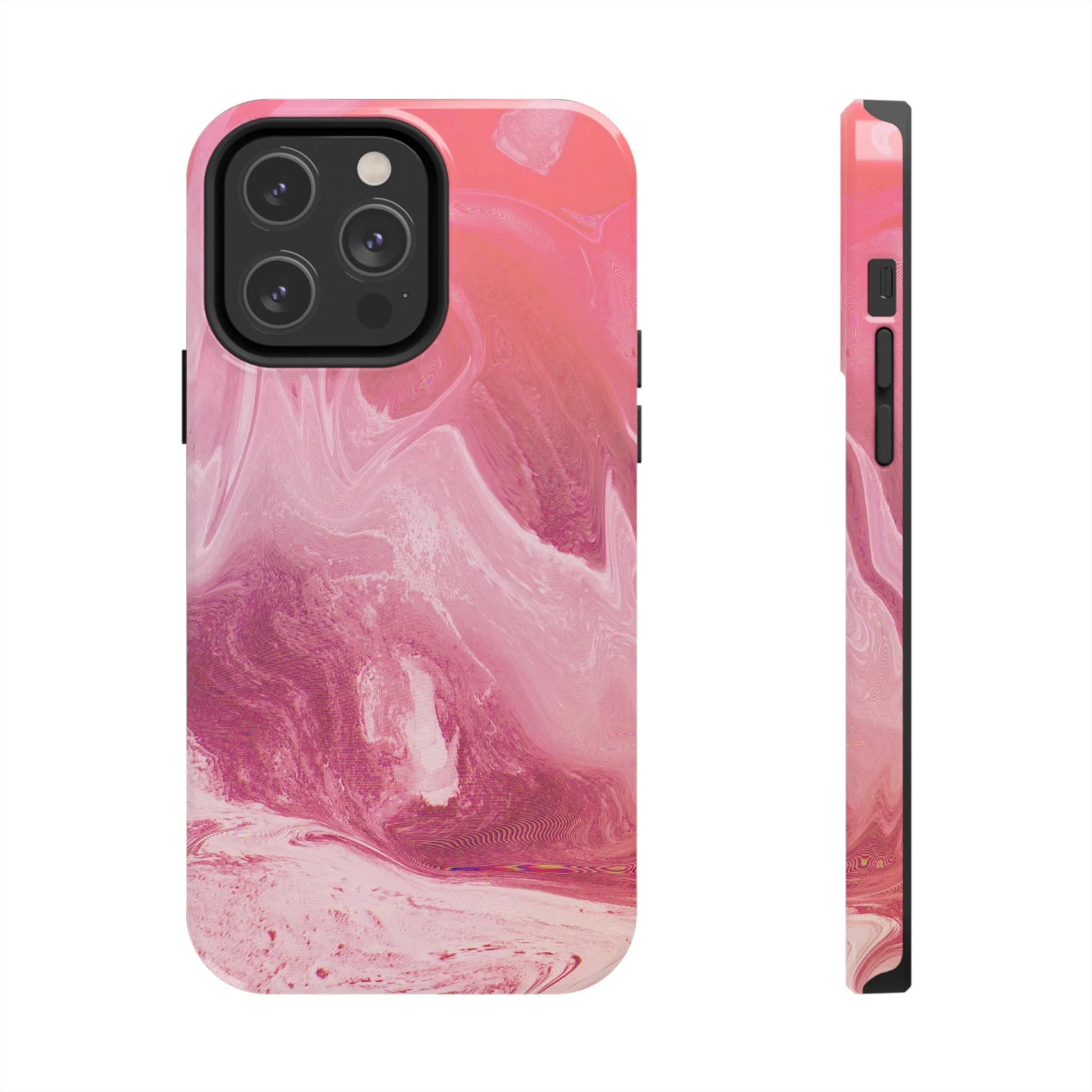 Pink Marble Design Tough Phone Case compatible with a large variety of iphone models, Gift, Phone Case