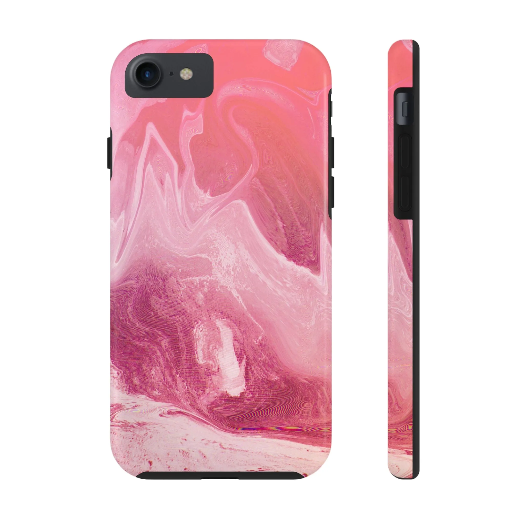 Pink Marble Design Tough Phone Case compatible with a large variety of iphone models, Gift, Phone Case