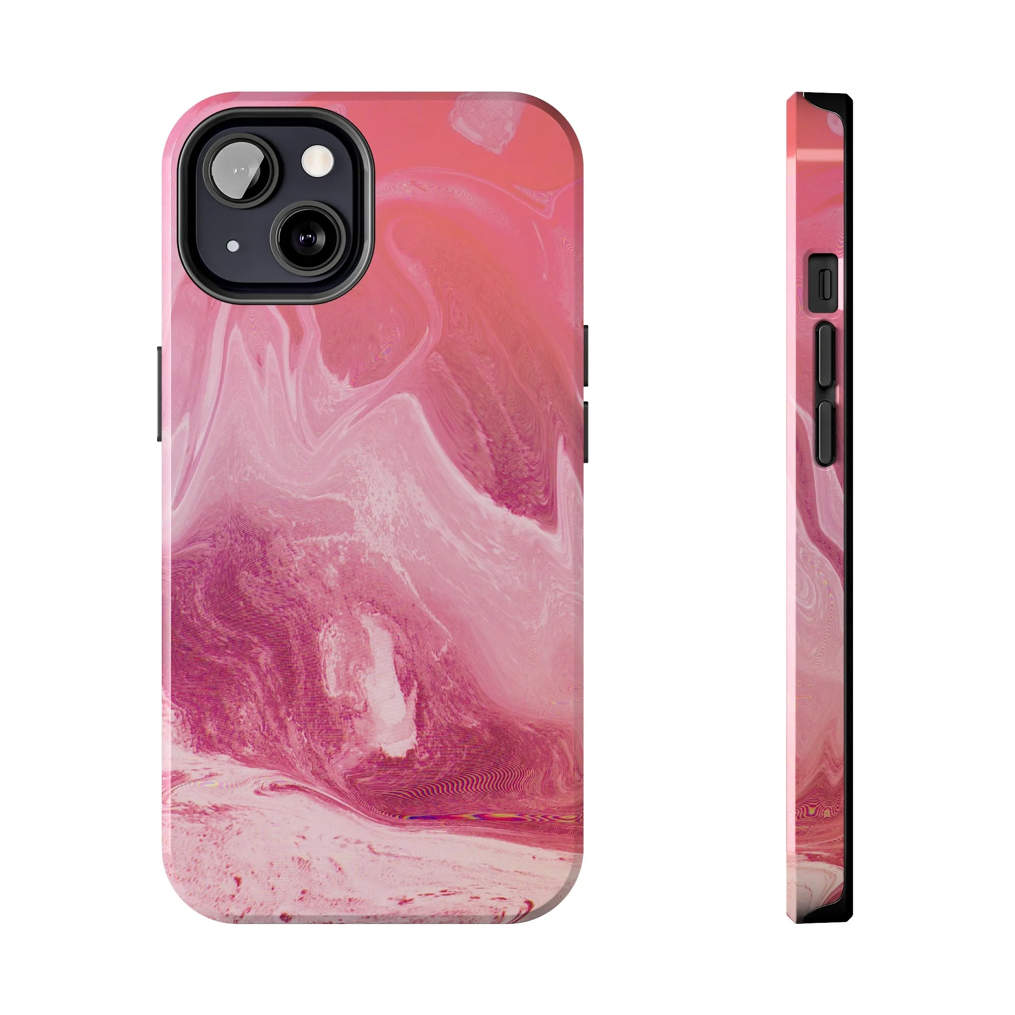 Pink Marble Design Tough Phone Case compatible with a large variety of iphone models, Gift, Phone Case