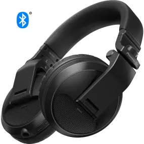 Pioneer DJ HDJ-X5BT-K Over-Ear DJ Wired Studio Headphones, Bluetooth Headphones, Professional Audio Equipment for DJ Booth and Recording - Black