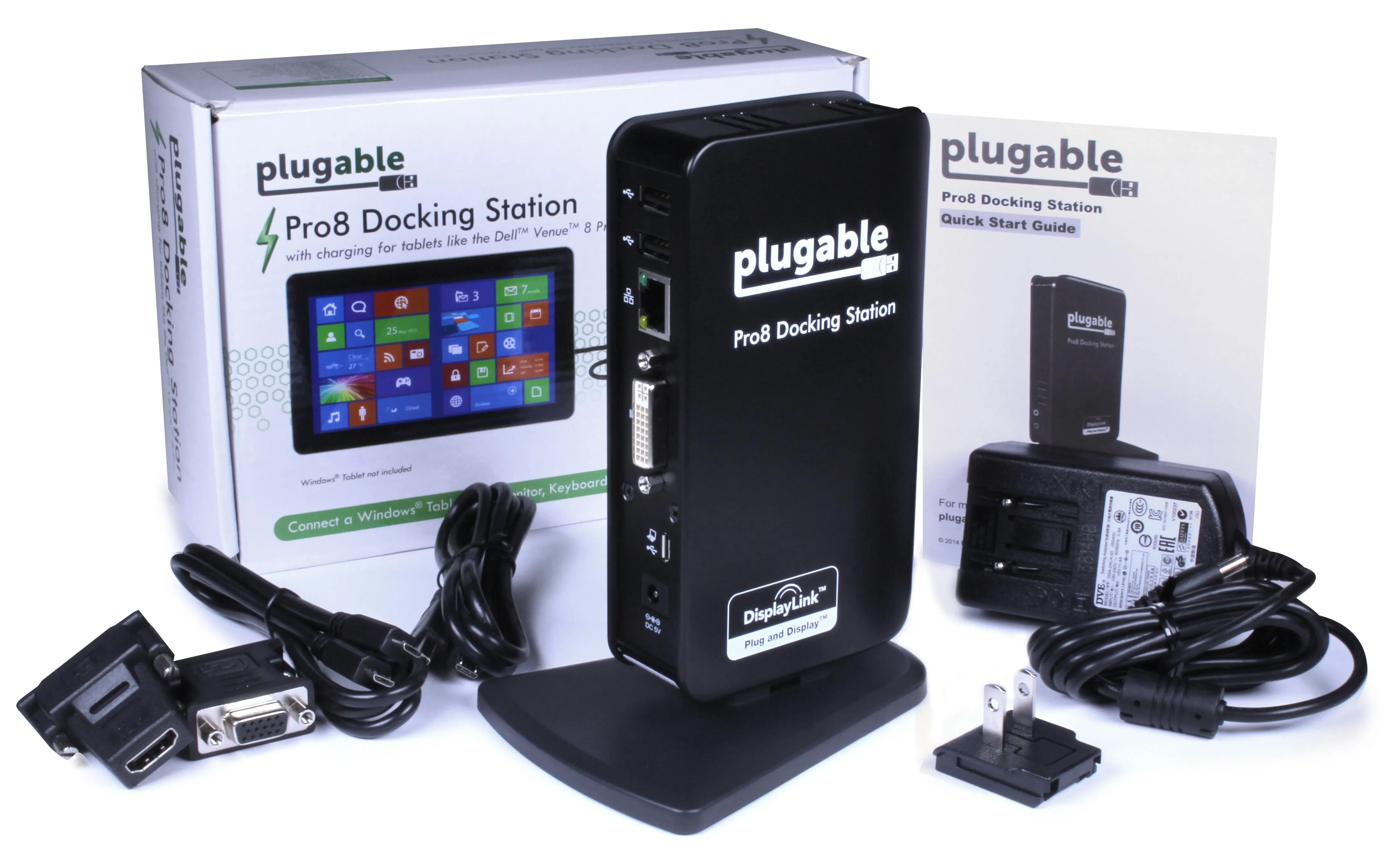 Plugable Pro8 Docking Station for Tablets like the Dell Venue 8 Pro