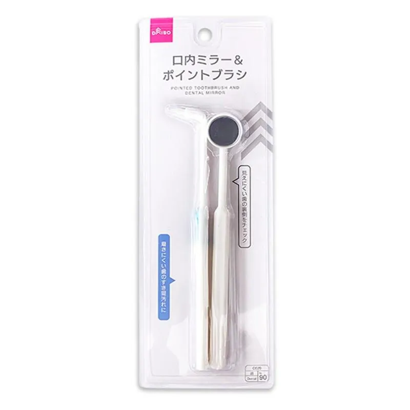 Pointed Toothbrush And Dental Mirror