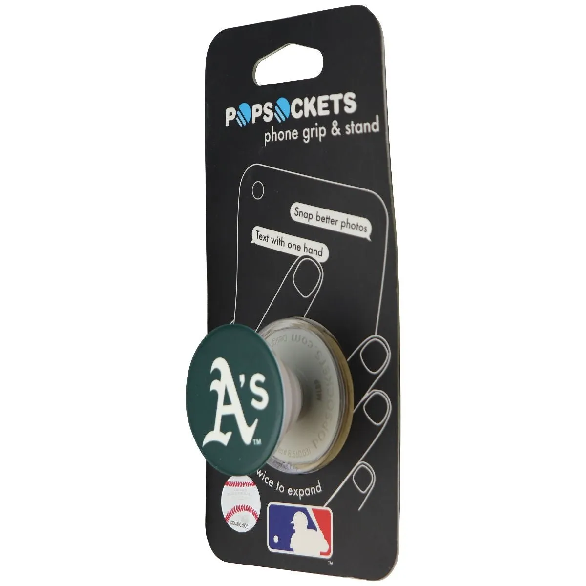 PopSockets: Collapsible Grip and Stand for Phones & Tablets - Oakland Athletics