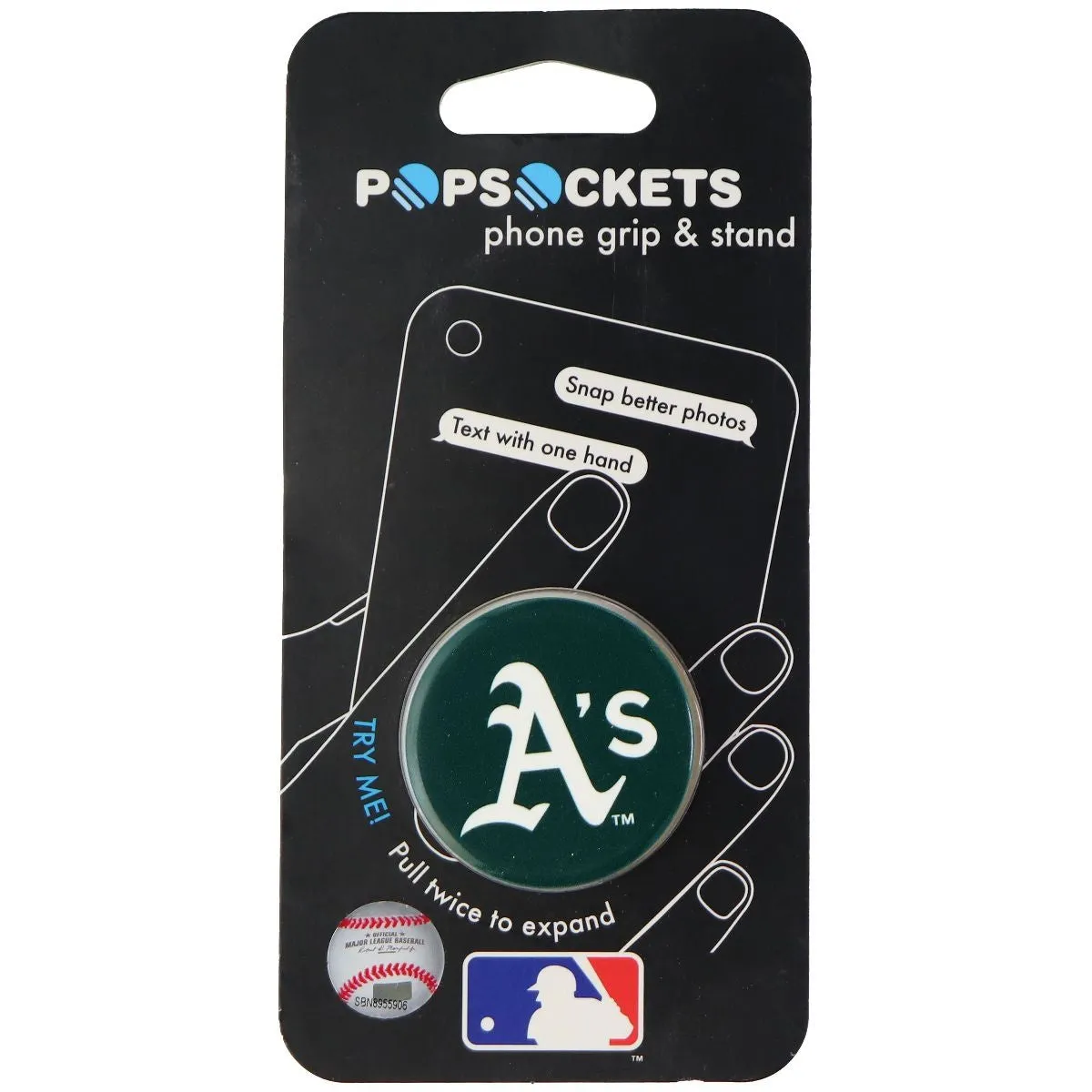 PopSockets: Collapsible Grip and Stand for Phones & Tablets - Oakland Athletics