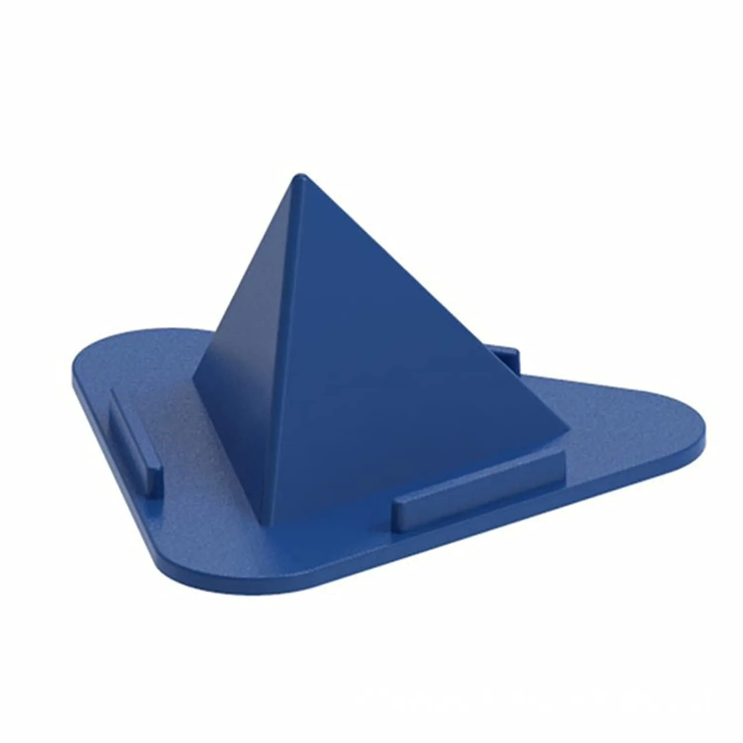 Portable Three-Sided Triangle Desktop Stand Mobile Phone Pyramid Shape Holder Desktop Stand (Multi Color) (2 Pc)