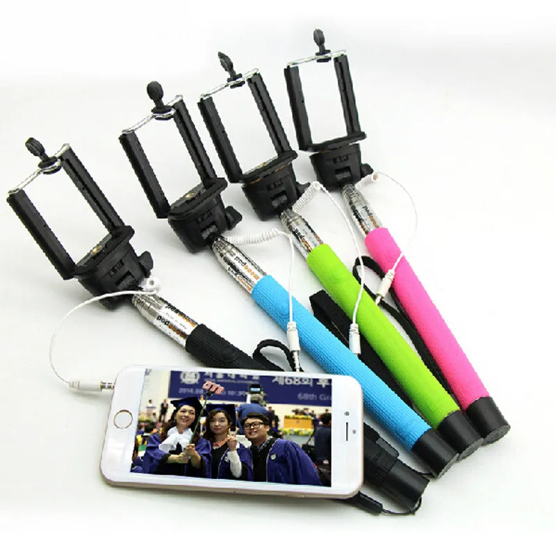 Profissional Grooves On Selfie Sticks Mobile Phone Camera Selfie Tripod 14 Screw Extendable Portrait Handheld Selfie Monopod