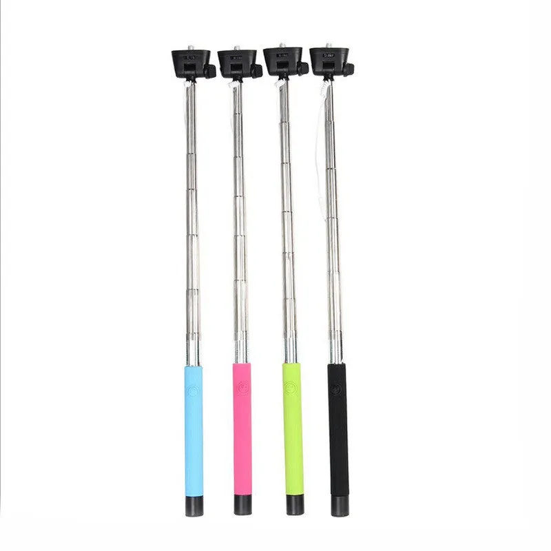 Profissional Grooves On Selfie Sticks Mobile Phone Camera Selfie Tripod 14 Screw Extendable Portrait Handheld Selfie Monopod