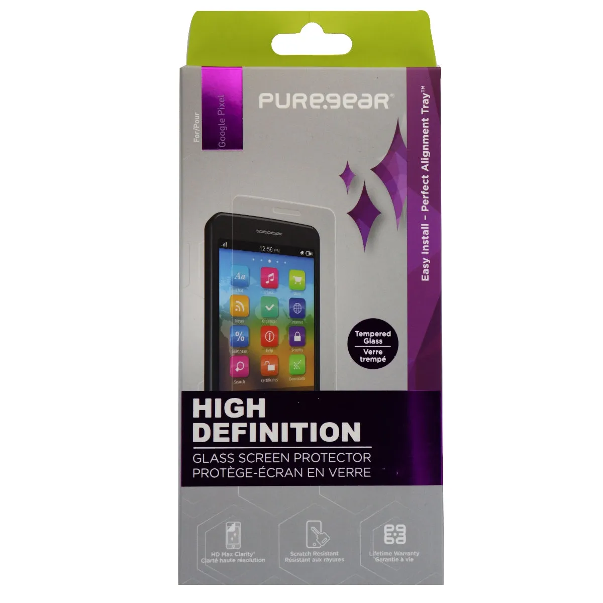 PureGear HD Tempered Glass Screen Protector for Google Pixel XL - Clear