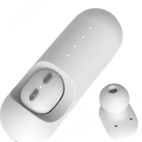 QCY -  Bluetooth Earbud Wireless In-Ear Headphone for Hands-Free Calling and Music with Portable Charger