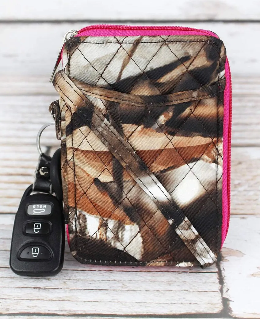 Quilted On The Go Wristlet and ID Holder with Credit Card Slots (NGIL)