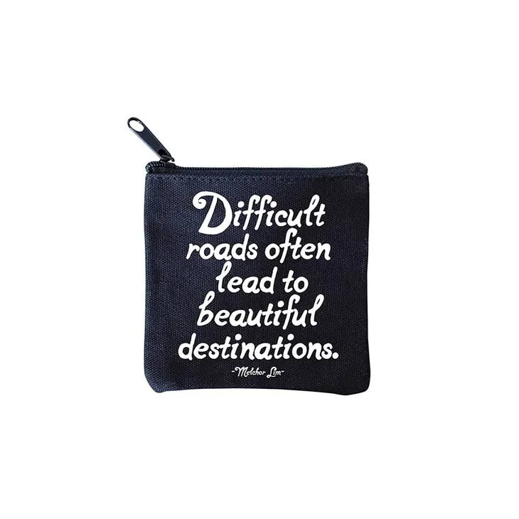 "difficult roads" mini pouch