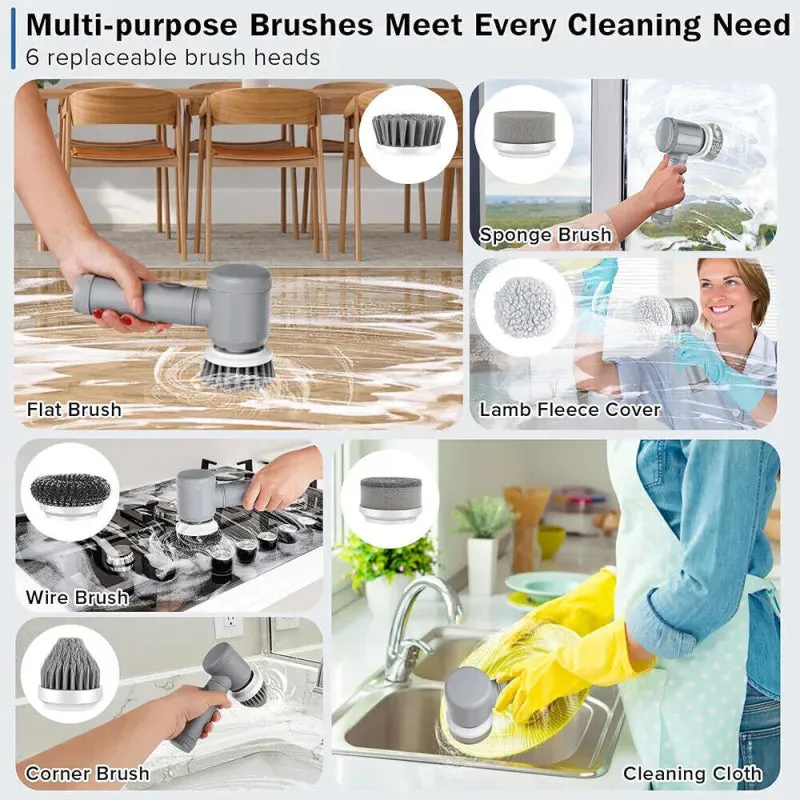 Rechargeable Electric Cordless Cleaning Brush