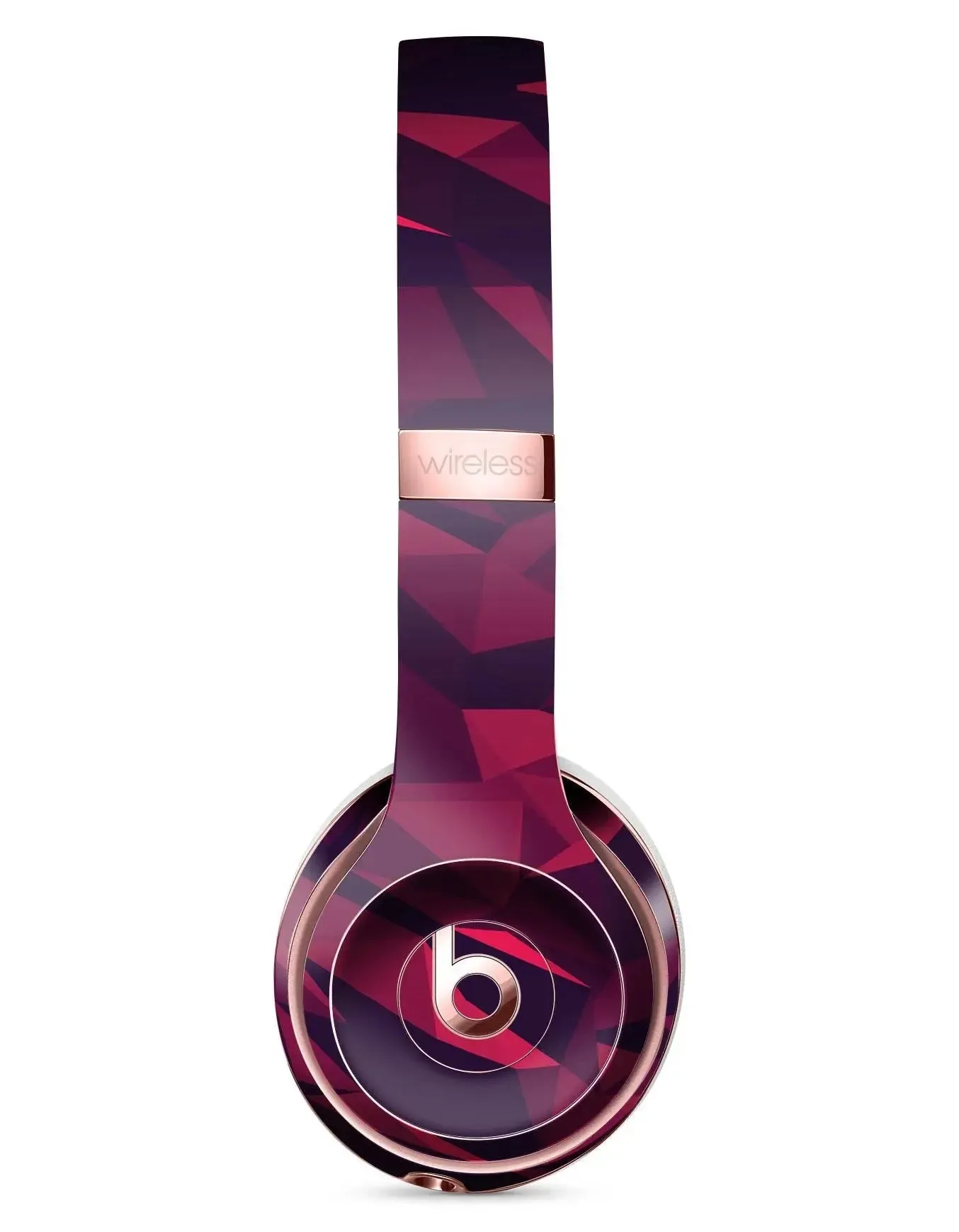 Red Chiseled Geometric Shapes Full-Body Skin Kit for the Beats by Dre