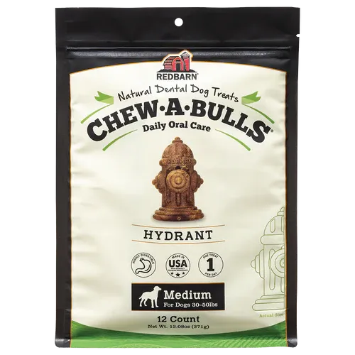 Redbarn Chew-A-Bulls® Hydrant, Dental Chew