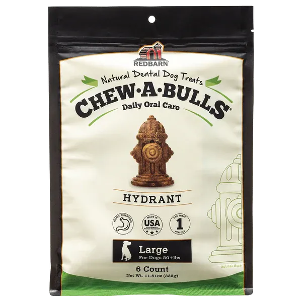 Redbarn Chew-A-Bulls® Hydrant, Dental Chew