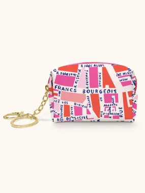 Rues De Paris Key Chain Pouch