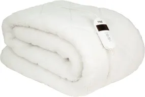 Russell Hobbs Electric Blanket Sherpa Fleece Heated King | Fitted Underblanket