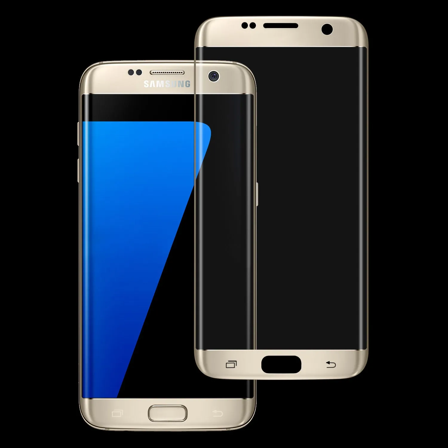 Samsung Galaxy S7 Edge Premium HD Temper Glass Ultra Thin Scratch Free Screen Protector for Galaxy S7 Edge - Gold