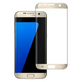 Samsung Galaxy S7 Edge Premium HD Temper Glass Ultra Thin Scratch Free Screen Protector for Galaxy S7 Edge - Gold