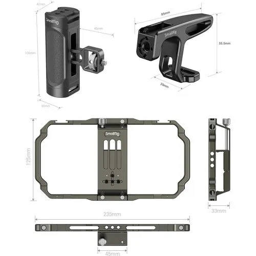 SmallRig 3155B Universal Mobile Phone Handheld Video Rig Kit