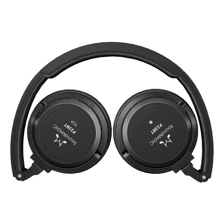 SoundMAGIC P23BT - Portable Wireless Bluetooth Headphones - Black