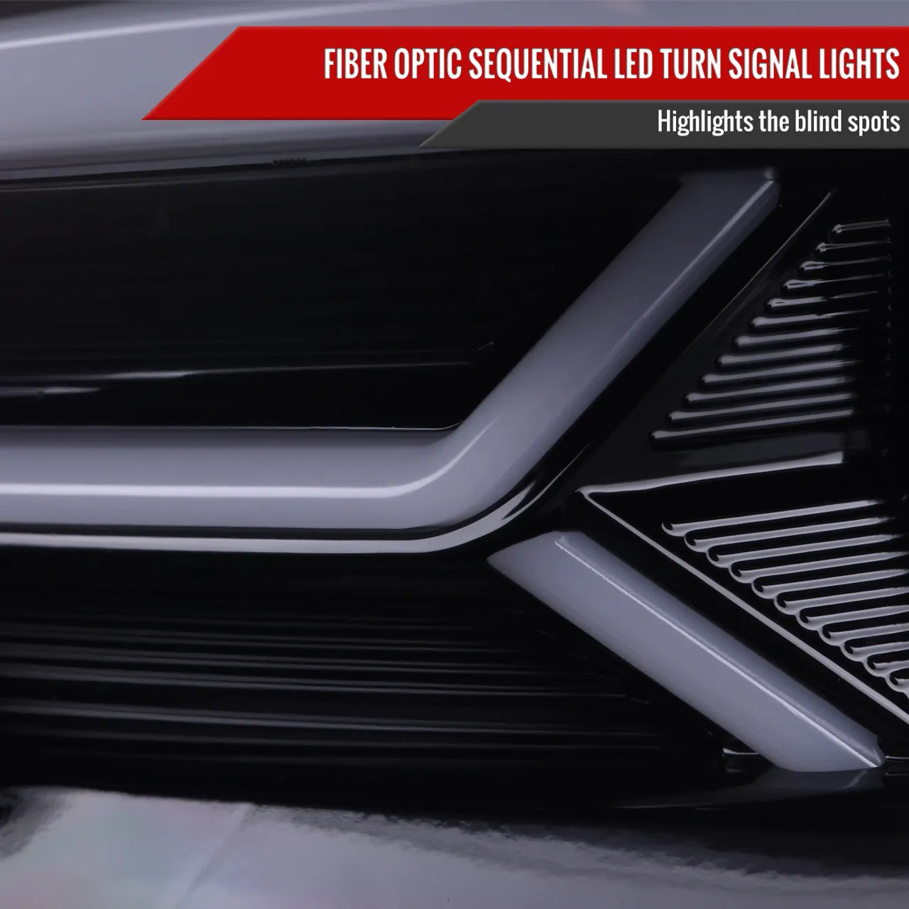 Spec-D Projector Headlights Dodge Charger (2015-2023) Sequential LED Turn Signal - Black or Chrome