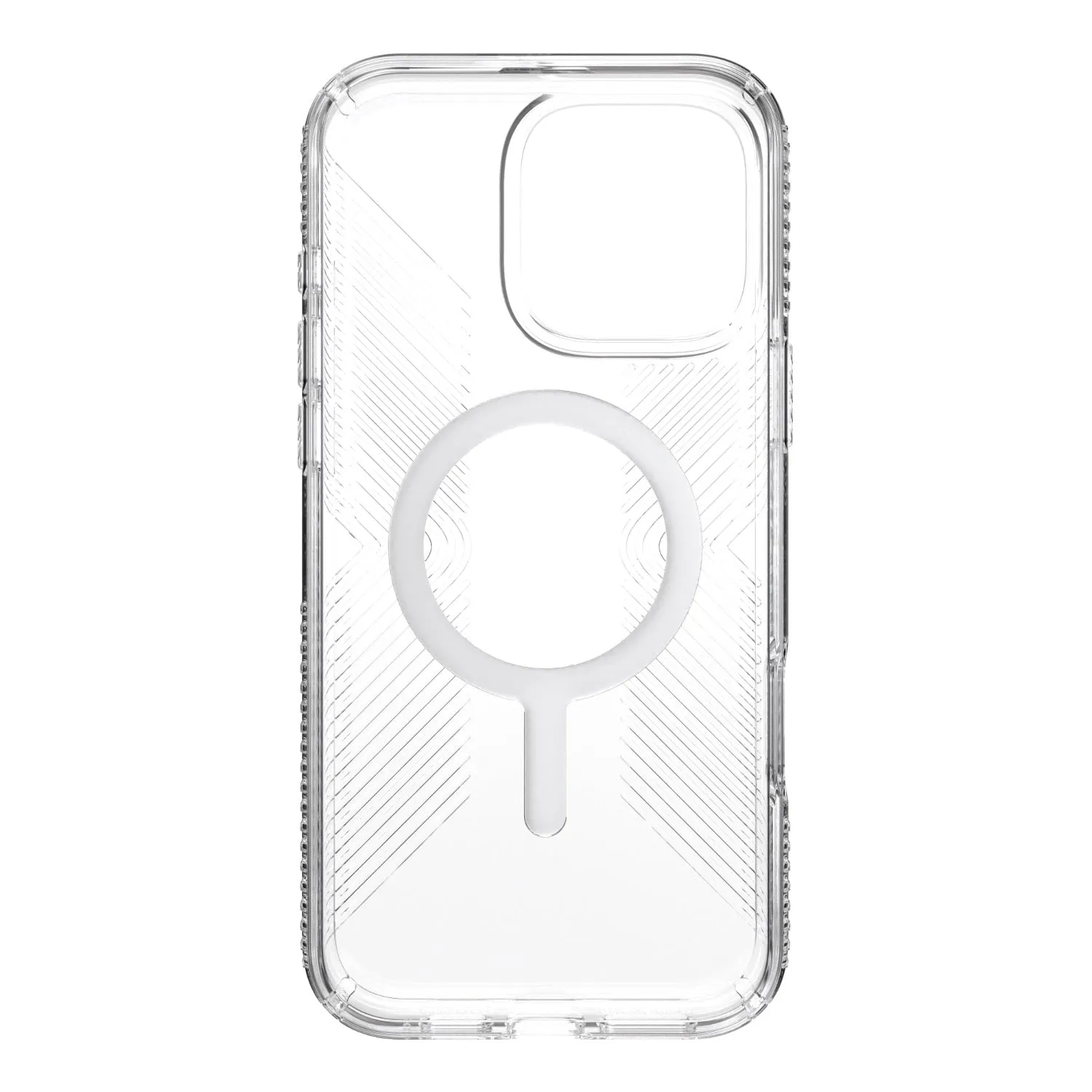 Speck Presidio Perfect Clear Grip MagSafe Case - Apple iPhone 16 Pro Max - Clear & Chrome (SPK150842-3223)