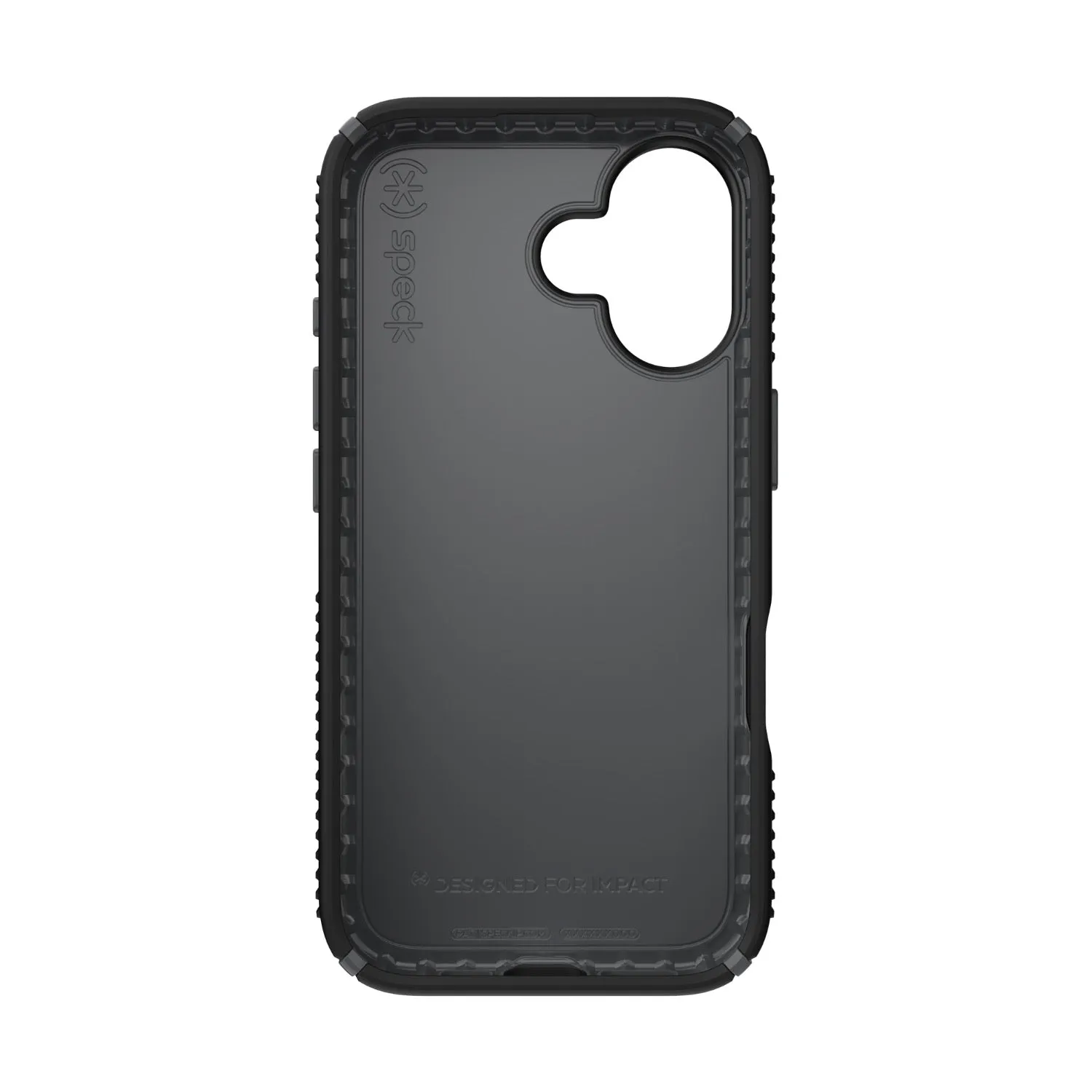 Speck Presidio2 Grip Case - Apple iPhone 16 - Black & Slate Grey (SPK150779-3205)