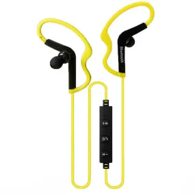 Sports Bluetooth Wireless Earphone Earbuds Yellow