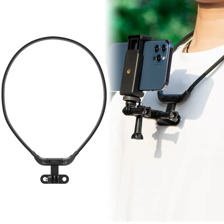 STARTRC Hands Free Lazy Wearable Neck Camera Holder FPV Vlog POV Mount (Black)