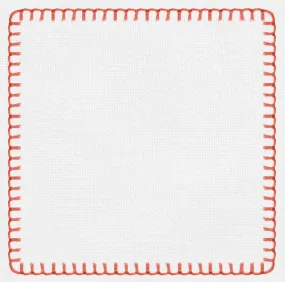 Stitched Coral Charger - (SQUARE)