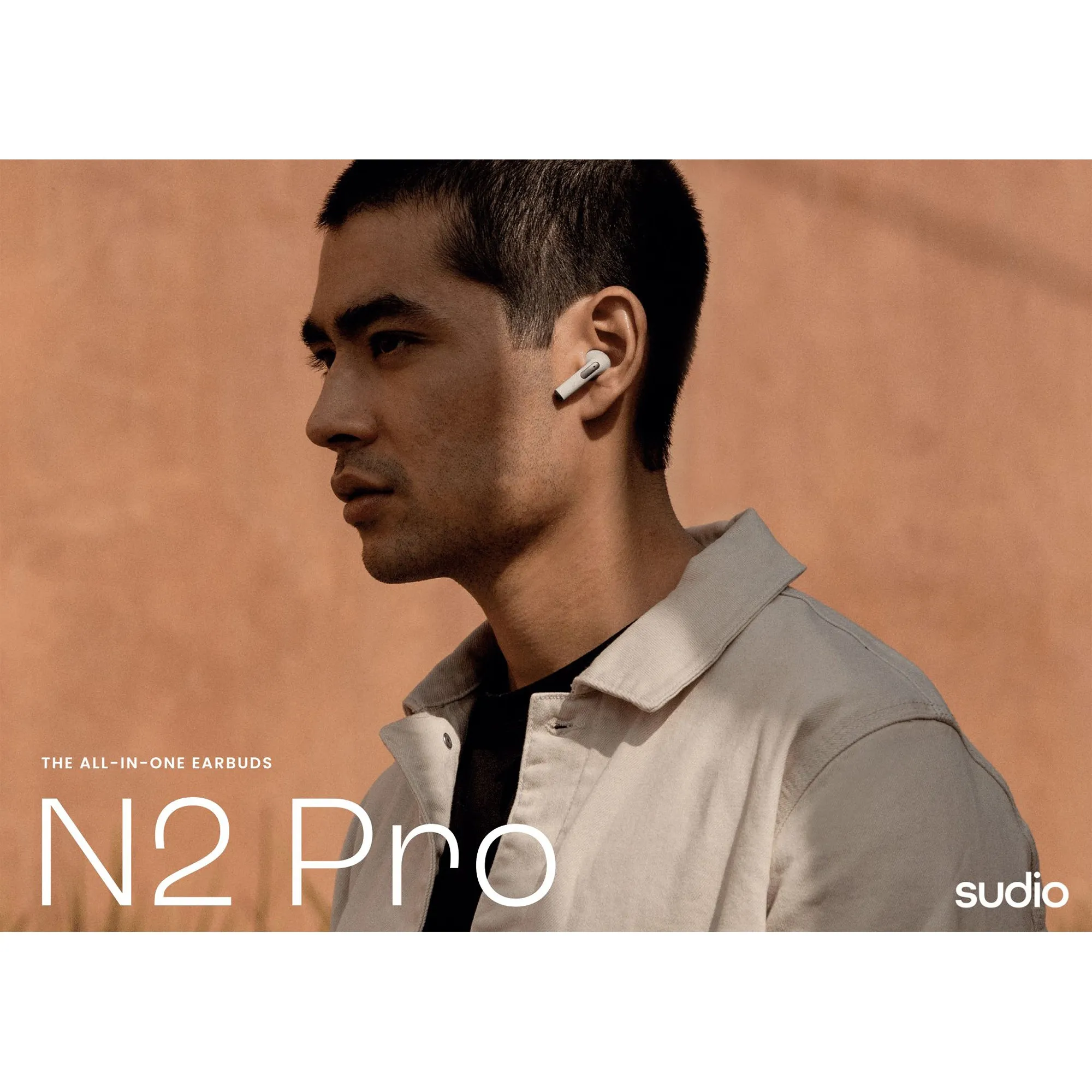 Sudio N2 Pro - Wireless Earbuds with Active Noise Cancelling IPX4 Water Resistant - Black