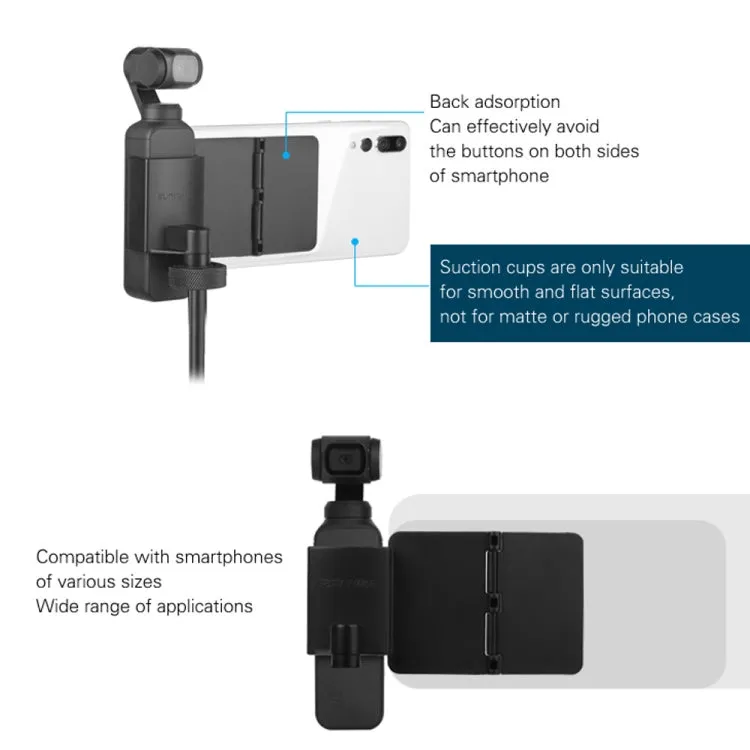 Sunnylife OP-ZJ061 Folding Sucker Holder   Tripod for DJI OSMO Pocket