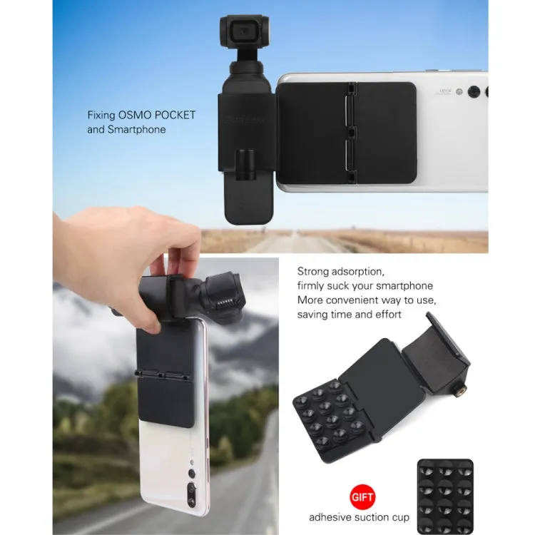 Sunnylife OP-ZJ061 Folding Sucker Holder   Tripod for DJI OSMO Pocket