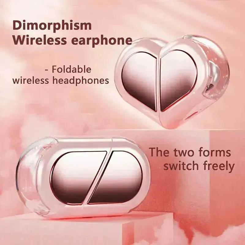 Swivel Heart Compact Wireless Earphones